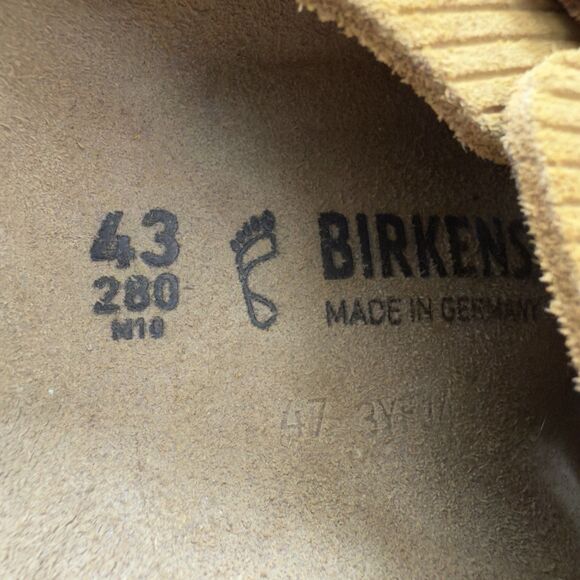 Birkenstock Boston Suede Embossed Corduroy Cork Brown Clog Men Size 10 NWOT main image 7